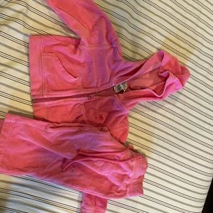 Pink terry cloth Lilly Pulitzer set. Size 6-12m